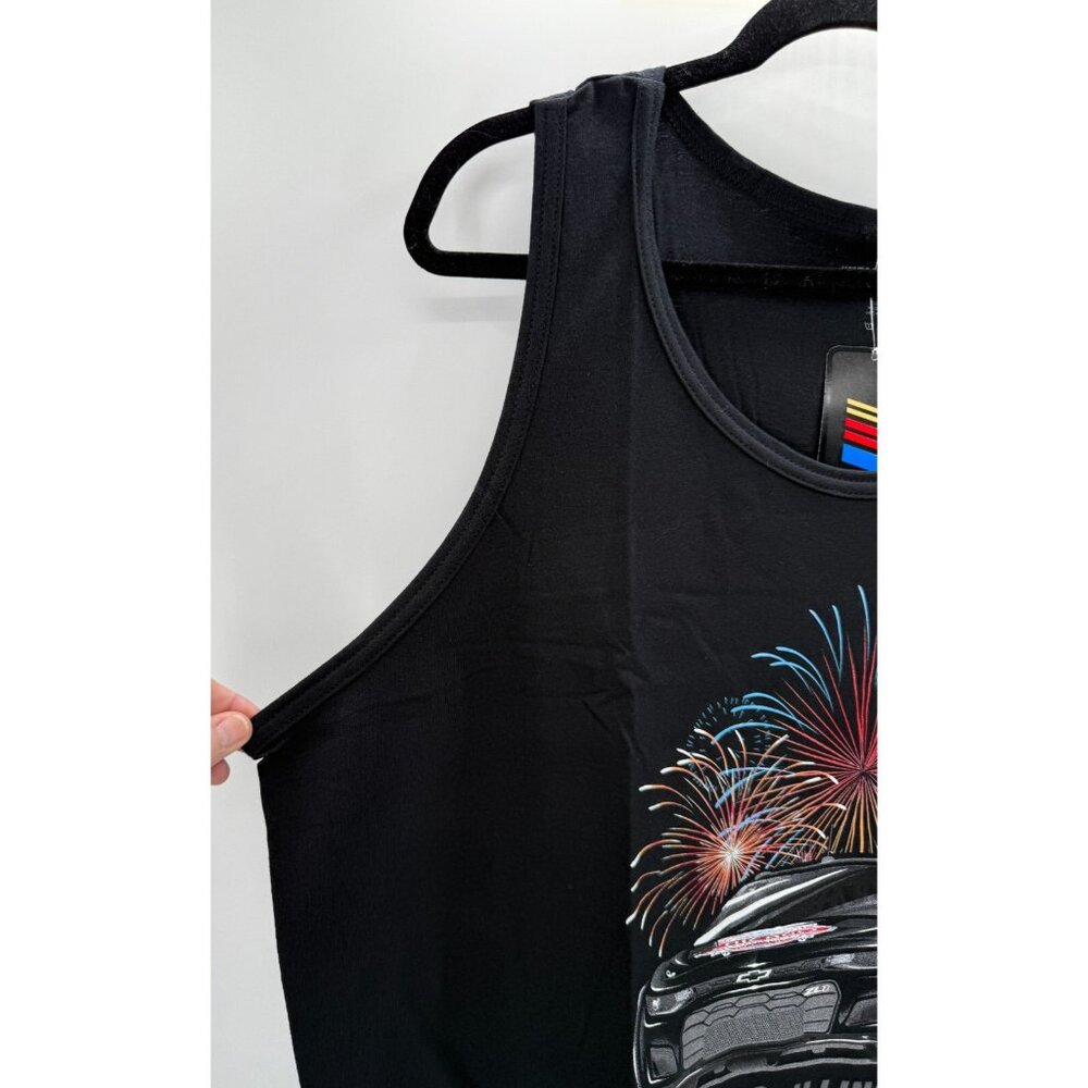 Nascar Tank Top Mens Shirt 2XL 2023 Chicago Street Race Fireworks Black New - Picture 4 of 7